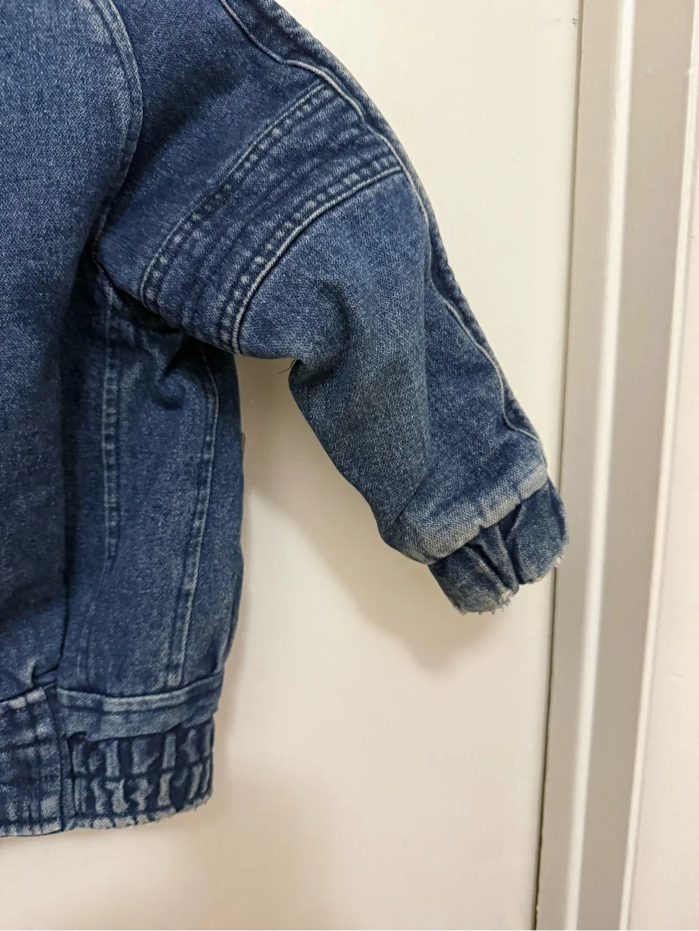 Urban Equipment Kids Blue Distressed WashDenim Moto Jacket